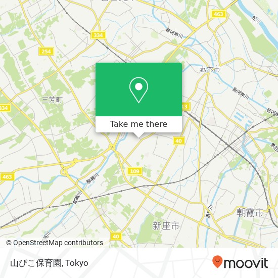 山びこ保育園 map