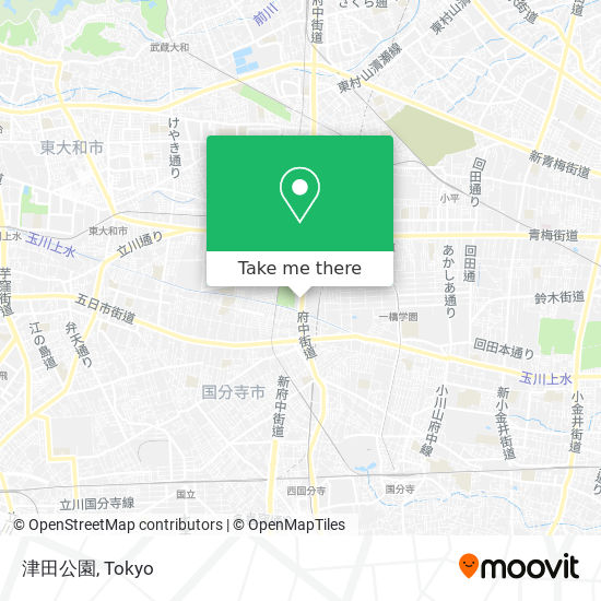 津田公園 map