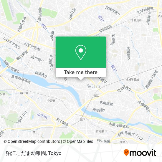 狛江こだま幼稚園 map