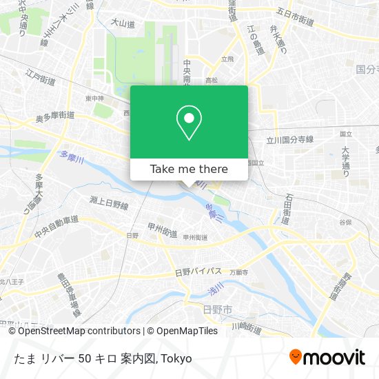 たま リバー 50 キロ 案内図 map