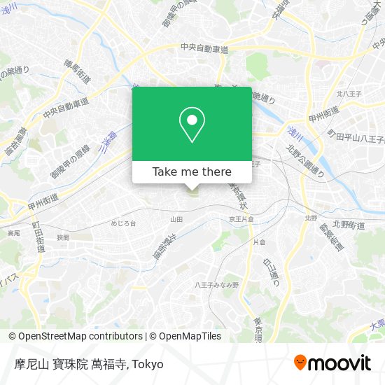 摩尼山 寶珠院 萬福寺 map