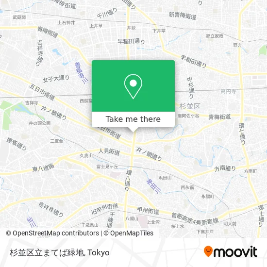 杉並区立まてば緑地 map
