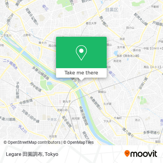 Legare 田園調布 map