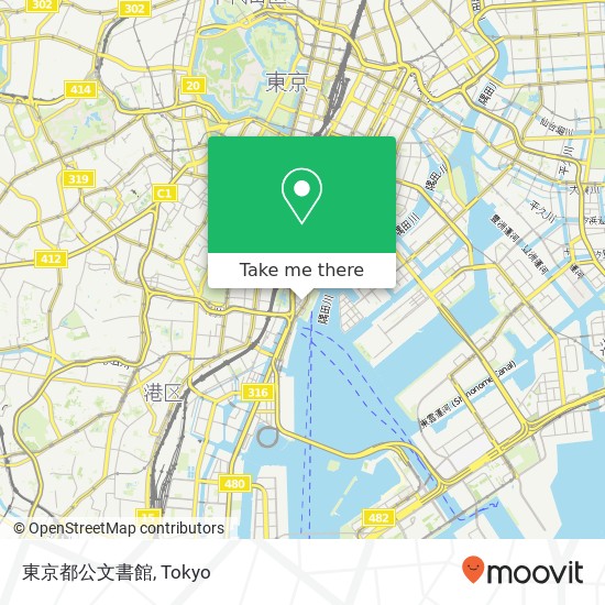 東京都公文書館 map