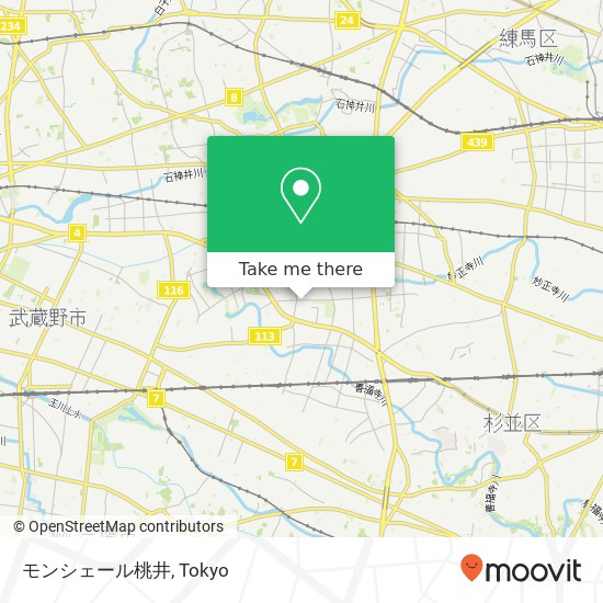 モンシェール桃井 map