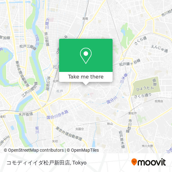 コモディイイダ松戸新田店 map