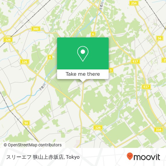 スリーエフ 狭山上赤坂店 map