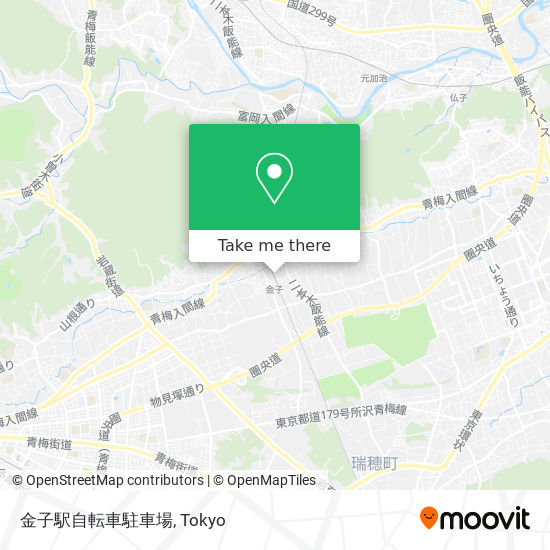 金子駅自転車駐車場 map