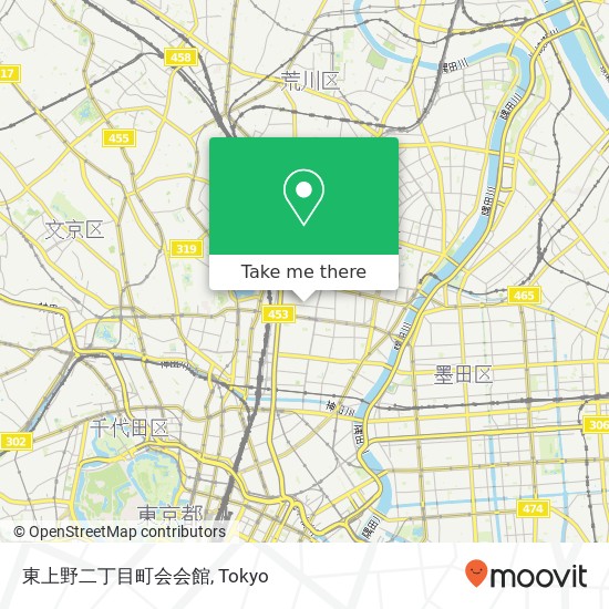 東上野二丁目町会会館 map