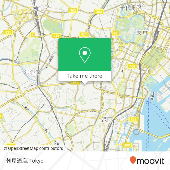 朝屋酒店 map