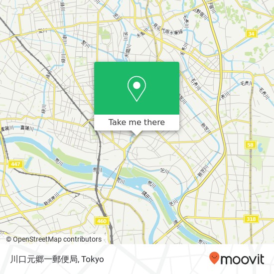 川口元郷一郵便局 map
