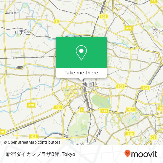 新宿ダイカンプラザB館 map