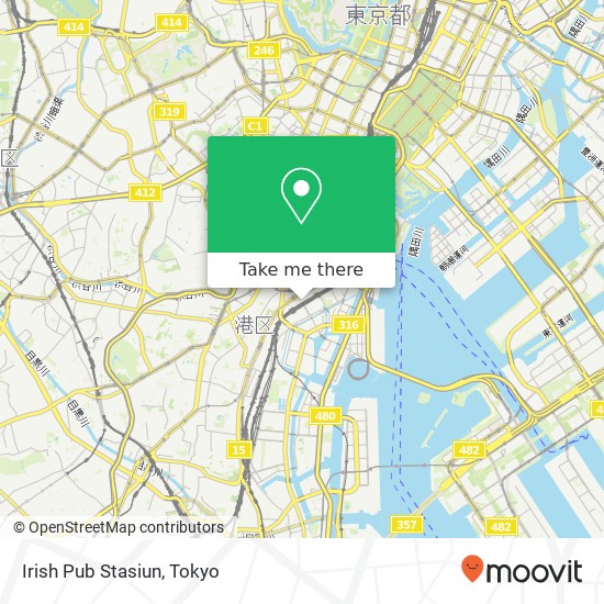 Irish Pub Stasiun map