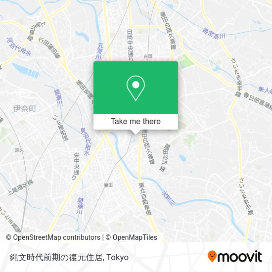 縄文時代前期の復元住居 map