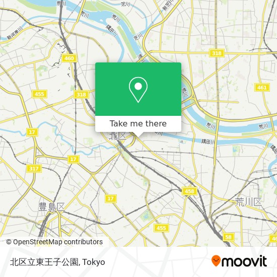 北区立東王子公園 map