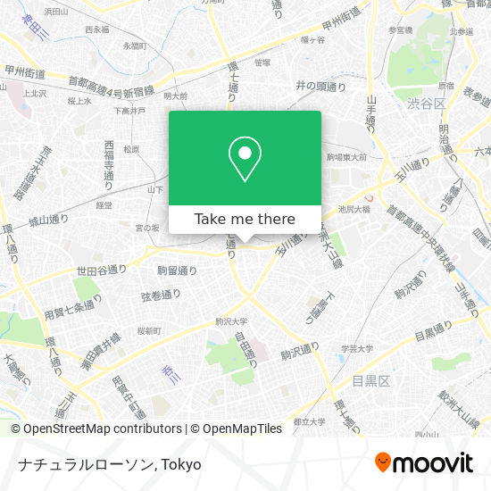 버스 또는 지하철 으로 世田谷区 에서 ナチュラルローソン 으로 가는법 Moovit