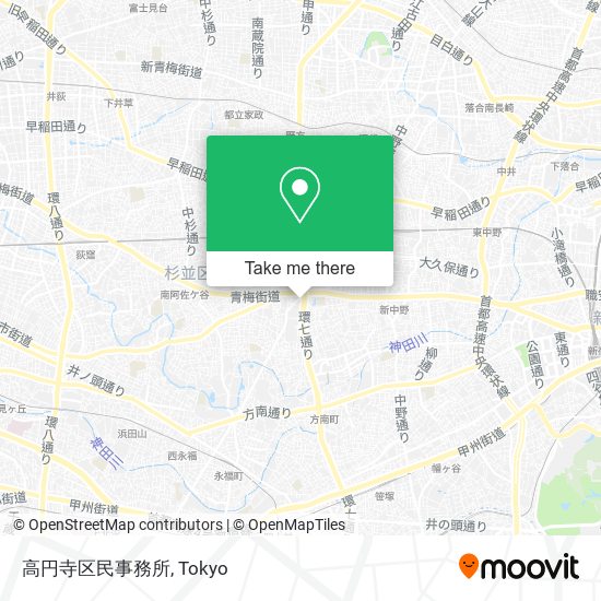 高円寺区民事務所 map