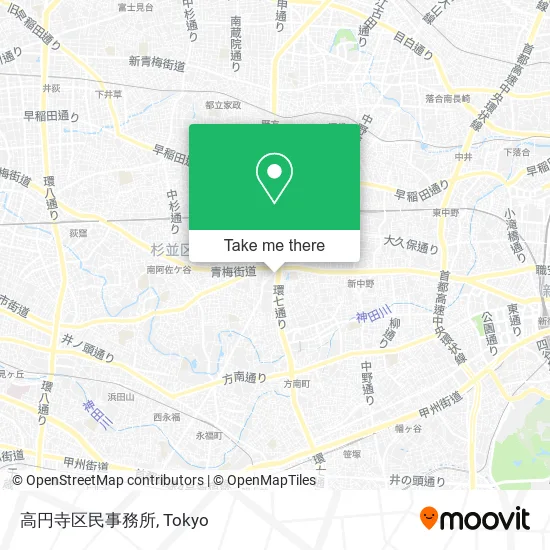 高円寺区民事務所 map
