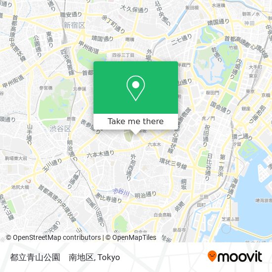 都立青山公園　南地区 map