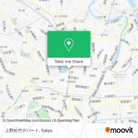 上野松竹デパート map