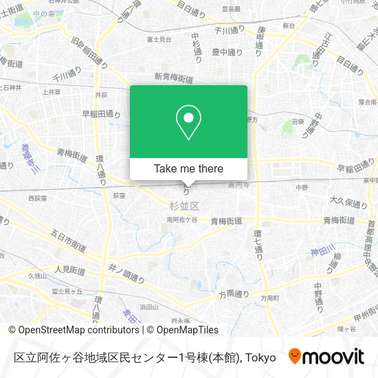 区立阿佐ヶ谷地域区民センター1号棟(本館) map