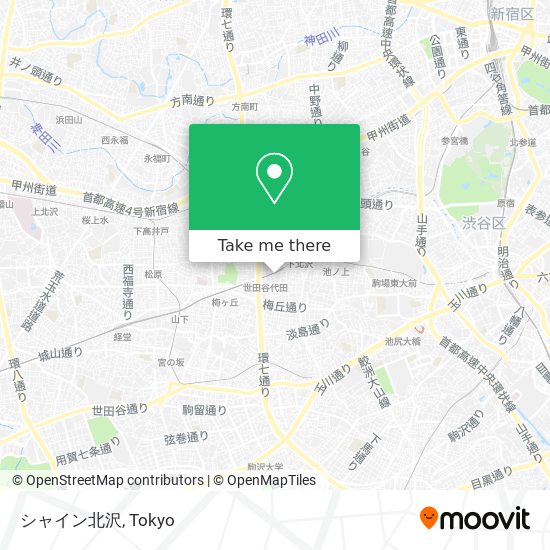 シャイン北沢 map