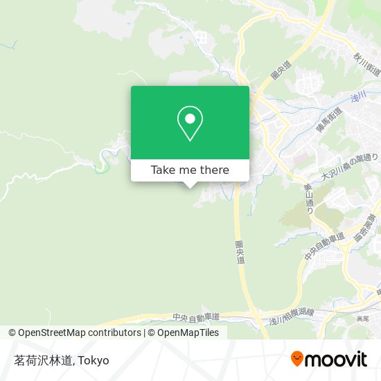 茗荷沢林道 map
