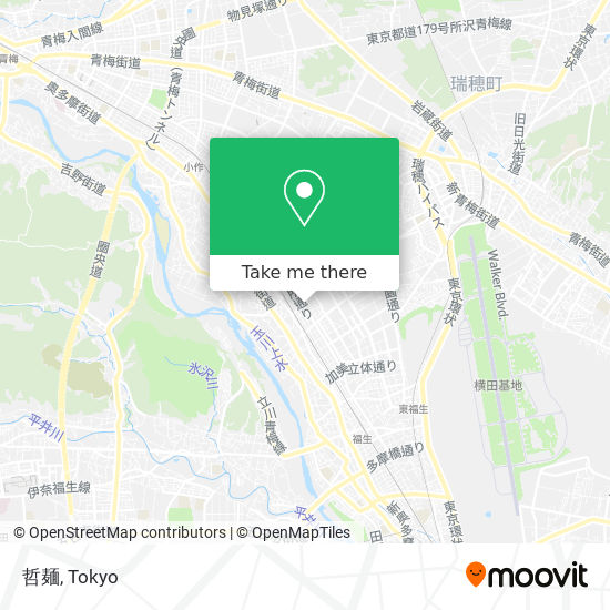 哲麺 map