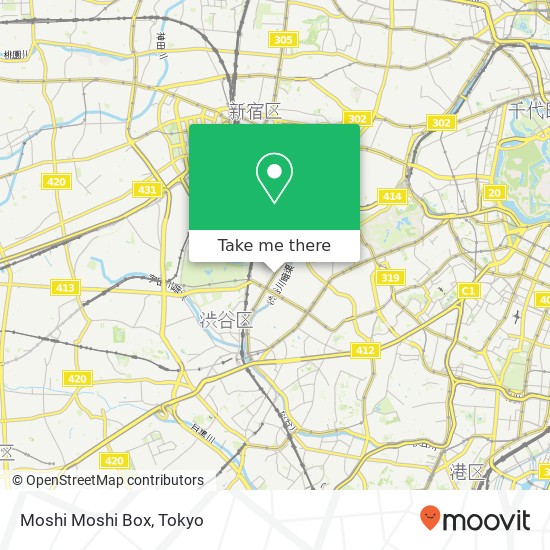 Moshi Moshi Box map