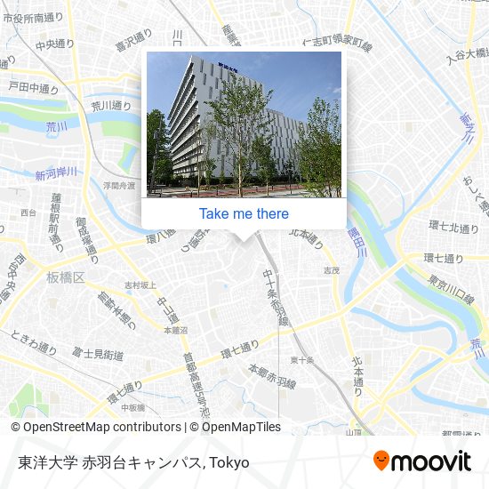 東洋大学 赤羽台キャンパス map