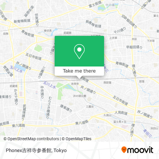 Phonex吉祥寺参番館 map