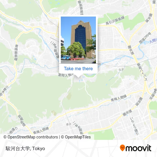 駿河台大学 map