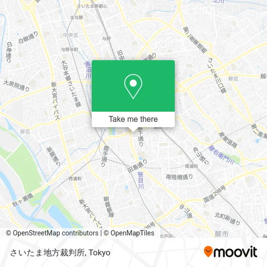 さいたま地方裁判所 map