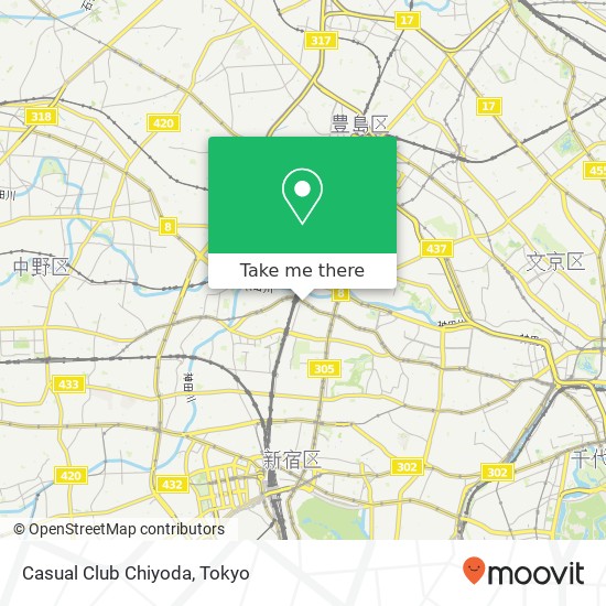 Casual Club Chiyoda map