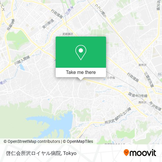 啓仁会所沢ロイヤル病院 map