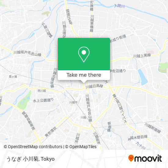 うなぎ 小川菊 map