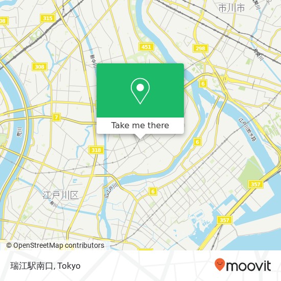 瑞江駅南口 map