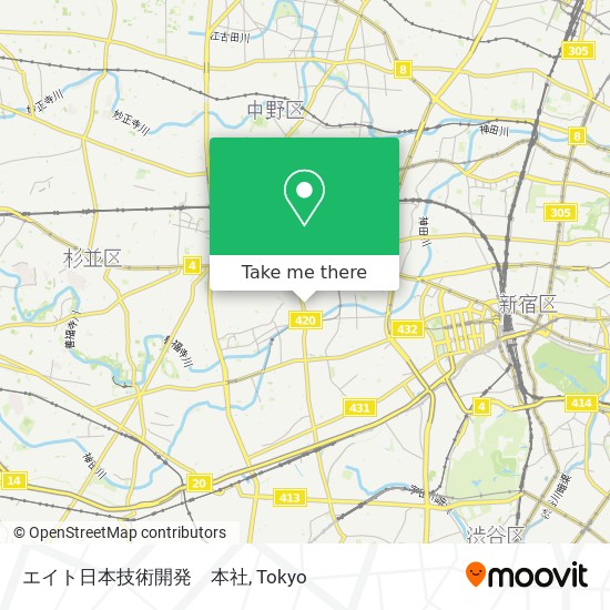 エイト日本技術開発　本社 map