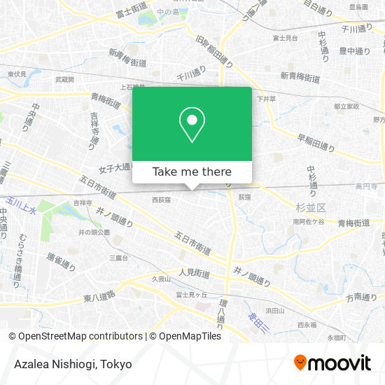 Azalea Nishiogi map