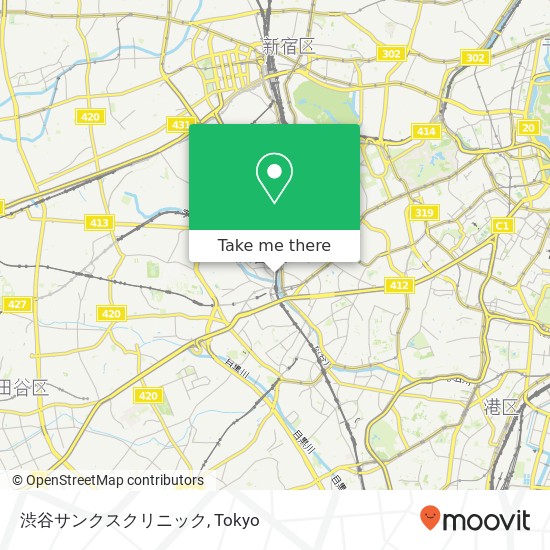 渋谷サンクスクリニック map