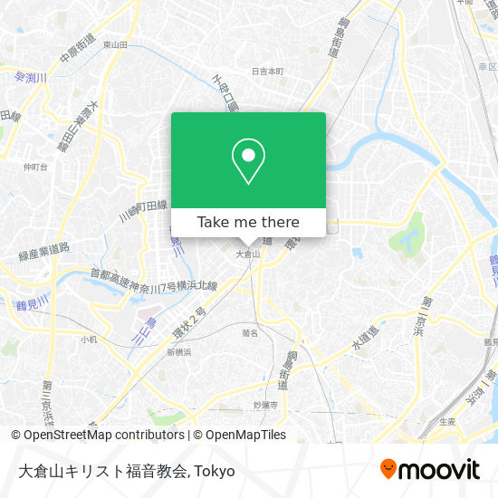 大倉山キリスト福音教会 map