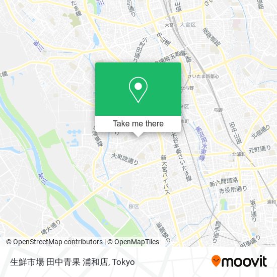 生鮮市場 田中青果 浦和店 map