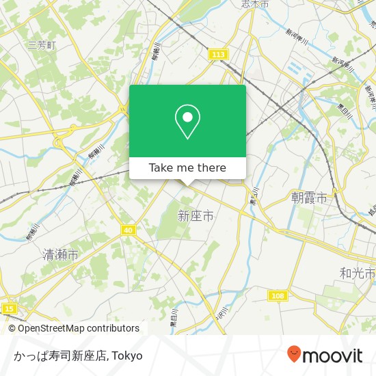 かっぱ寿司新座店 map