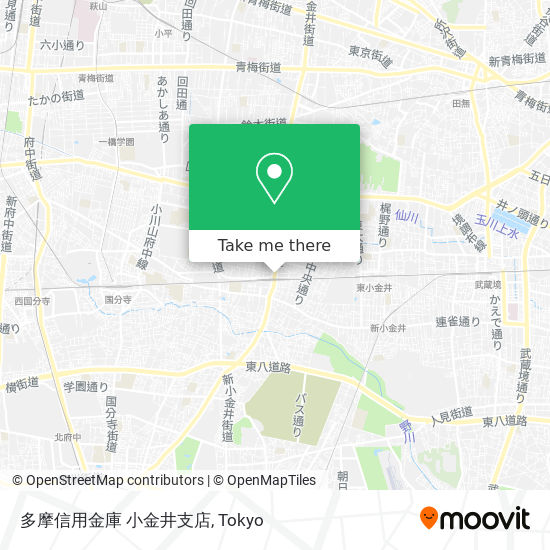 多摩信用金庫 小金井支店 map