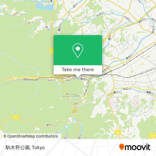 駒木野公園 map