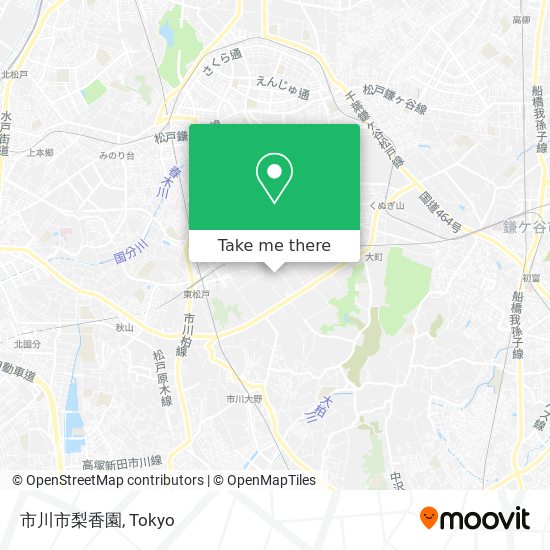 市川市梨香園 map