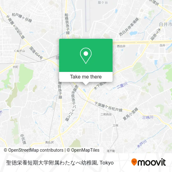 聖徳栄養短期大学附属わたなべ幼稚園 map