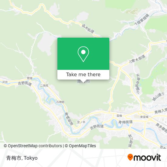 青梅市 map
