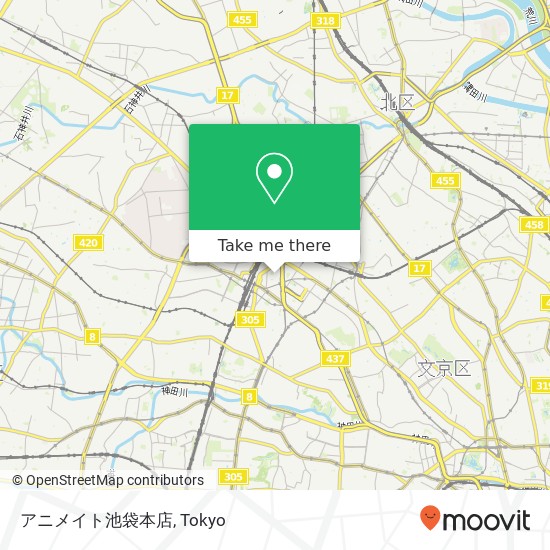 アニメイト池袋本店 map