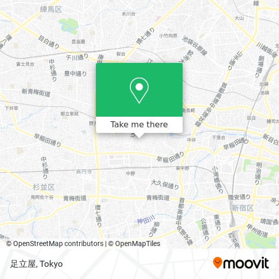 足立屋 map